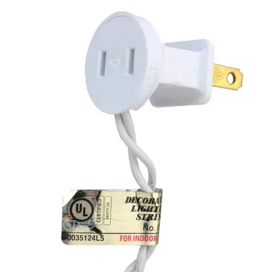 50ct. LED Wide Angle Christmas String Lights with White Wire Orange {7}