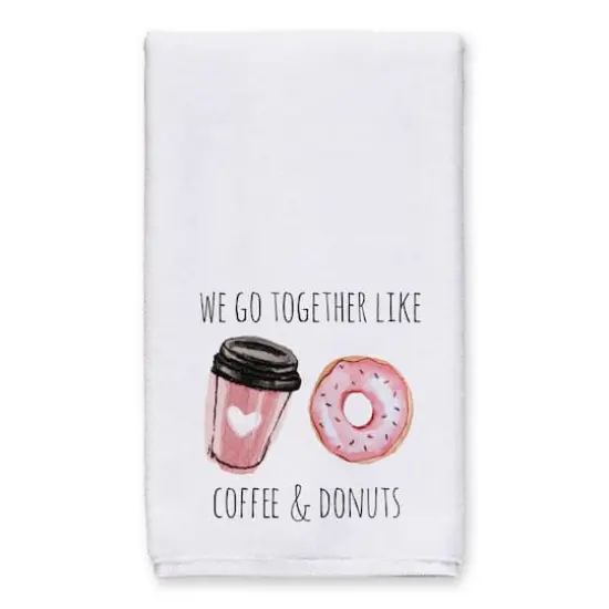 We Go Together Like Coffee & Donuts Tea Towel Set {3}