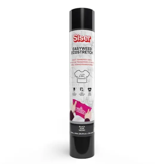 Siser&reg; EasyWeed&reg; EcoStretch&trade; Heat Transfer Vinyl Black {1}