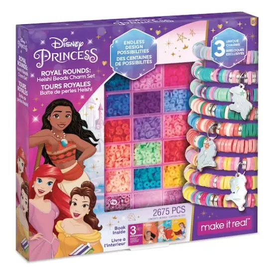 Make It Real Disney Princess Royal Rounds Heishi Beads Bracelet Activity Kit {1}