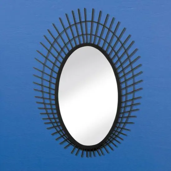 Nikki Chu Riki 36" Black Bamboo Mirror {3}