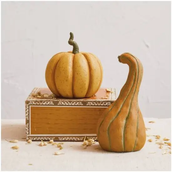 Hello Honey&reg; 6.75" Orange & Green Gourd D&eacute;cor {3}