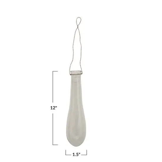 Hello Honey&reg; 12" Hanging Glass Teardrop Vase {6}