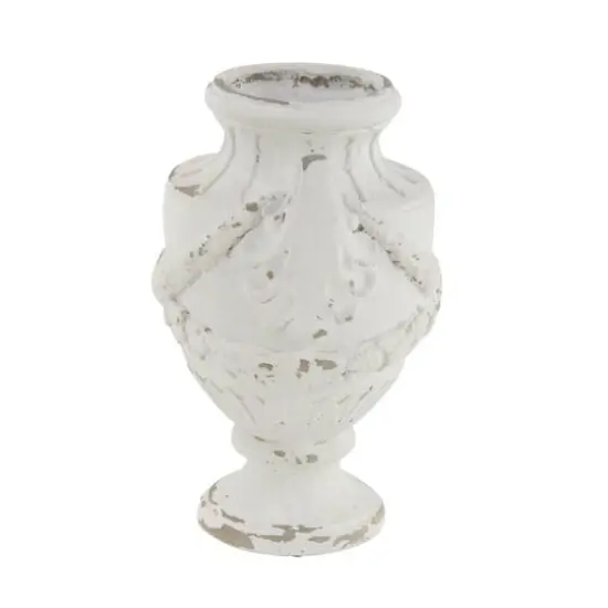 White Fiberglass Farmhouse Vase, 18" x 11" x 11" {3}