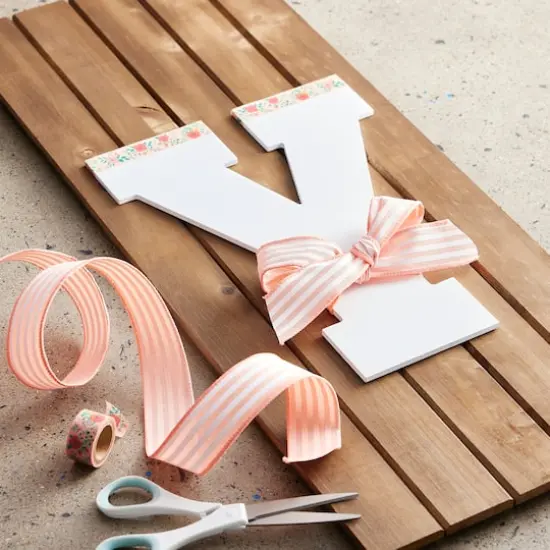 13" White MDF Uppercase Letter by Make Market&reg; Y {3}