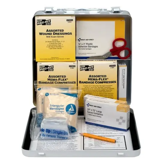 First Aid Only&reg; 50 Person Unitized Metal Bus First Aid Kit {4}