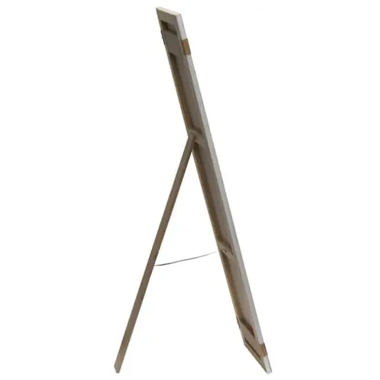 Elegant Designs™ 3.5ft. White Wash Home Porch Sign with 4 Floral Wreaths {8}