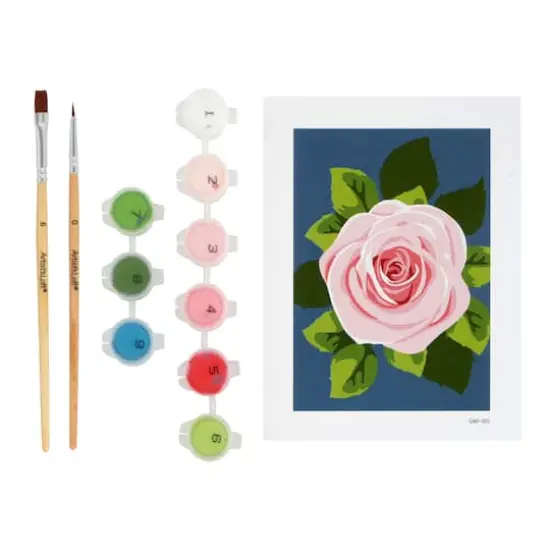 Rose Paint-by-Number Framed Mini Kit by Artist's Loft&reg; {3}