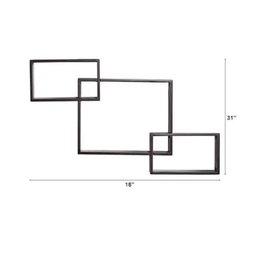 31" Floating Boxes Wall Shelves {5}