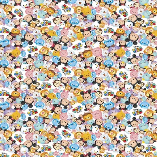 Disney&reg; Tsum Tsum Packed Logo Cotton Fabric {3}