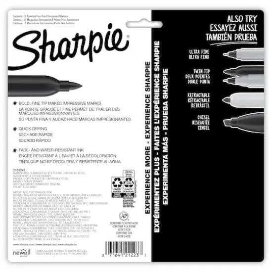 Sharpie&reg; Glam Pop 12 Color Fine Tip Permanent Markers {6}
