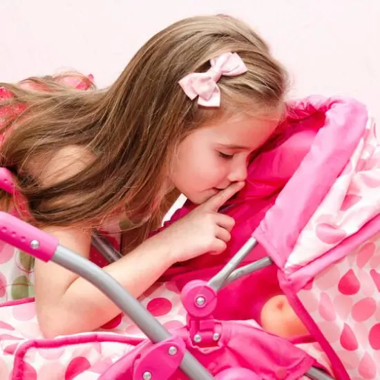 Toy Time Deluxe Toy Pram for 18" Baby Dolls {8}