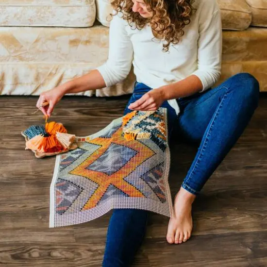 LoRan&reg; Latch-Stitch&trade; Kilim Pillow Kit {6}