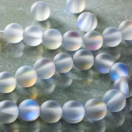Light Gray Matte Glass Round Beads, 6mm by Bead Landing&trade; {3}