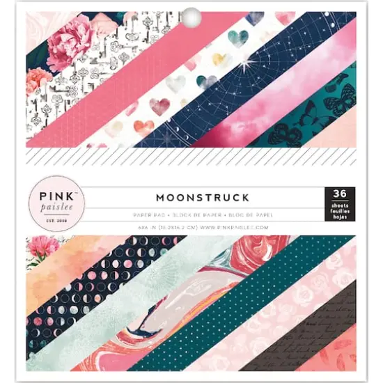 Pink Paislee&trade; Moonstruck 6" x 6" Single-Sided Paper Pad, 36 Sheets {1}