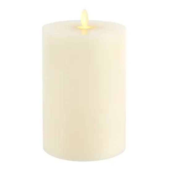 4" x 6" Oscillating Flame LED Pillar Candle by Ashland&reg; Ivory {3}
