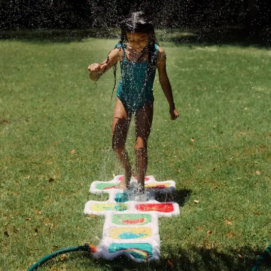 Salus Rae Dunn Hopscotch Game Water Sprinkler {3}