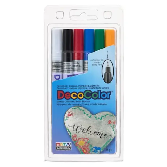 DecoColor&trade; Glossy Oil Base Paint Marker, Extra Fine {4}