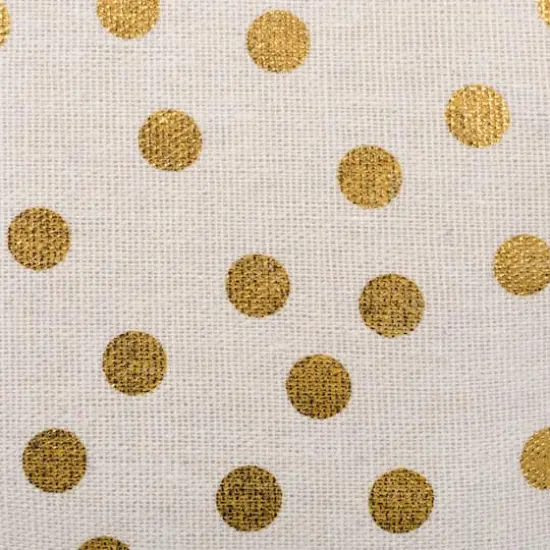 DII&reg; Large Rectangle Gold Dots Polyester Bin {2}
