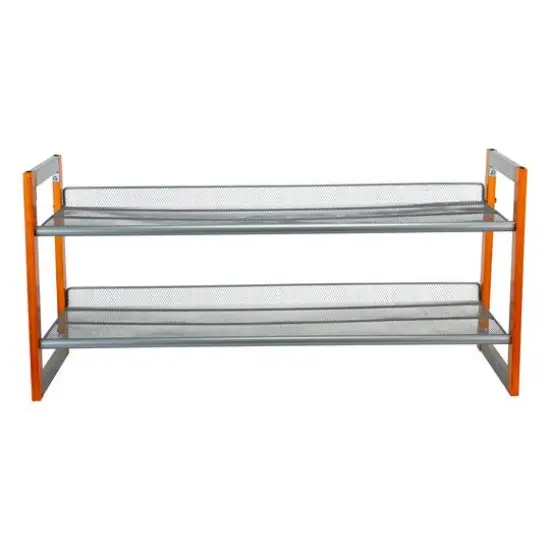 Organize It All Wooden Stackable Shoe Rack {13}