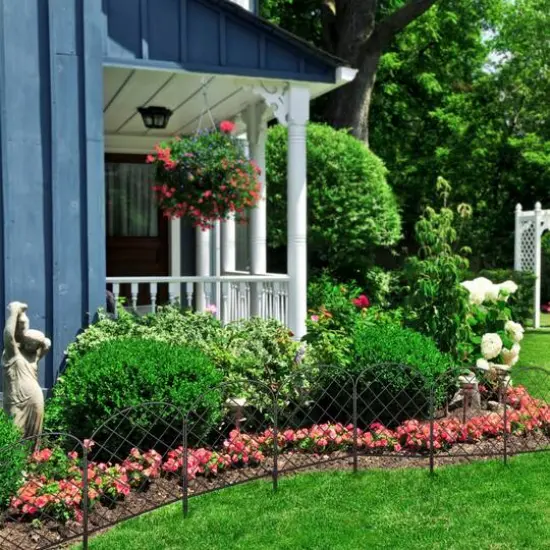 NEX 27ft. Black Rhombic Garden Fence {3}