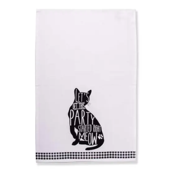 DII&reg; Cat Printed Dishtowel Set {4}