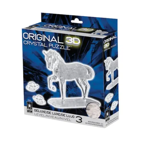 Original 3D Crystal Puzzle&trade; White Horse 98 Piece Puzzle {3}