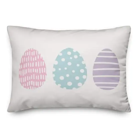 Tri Eggs 3 14" x 20" Indoor / Outdoor Pillow {1}