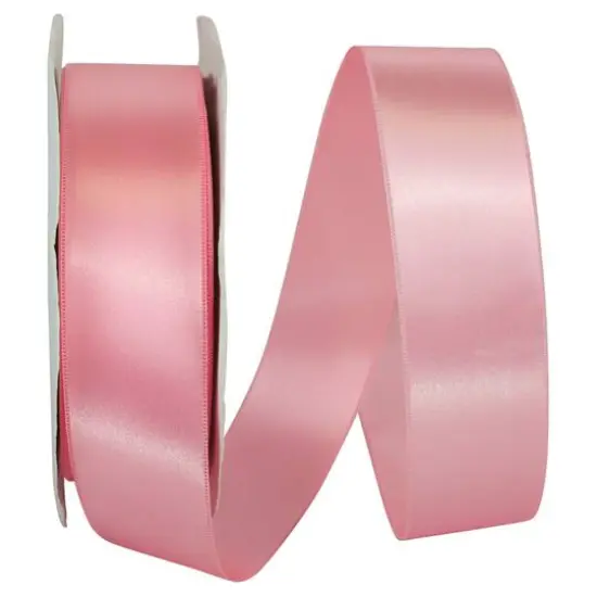 JAM Paper 1.5" x 100yd. Double Face Satin Ribbon Pink {1}