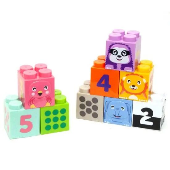 Roo Crew Cute Animal Construction Blocks Stack & Play {5}