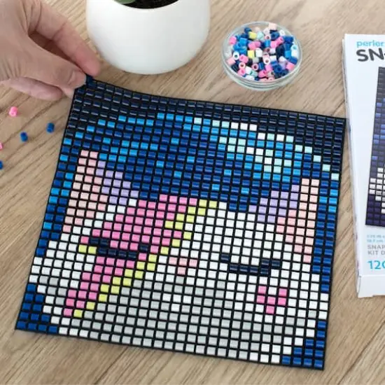 Perler&trade; Snappix&trade; Astro Kitty Bead Craft Kit {6}