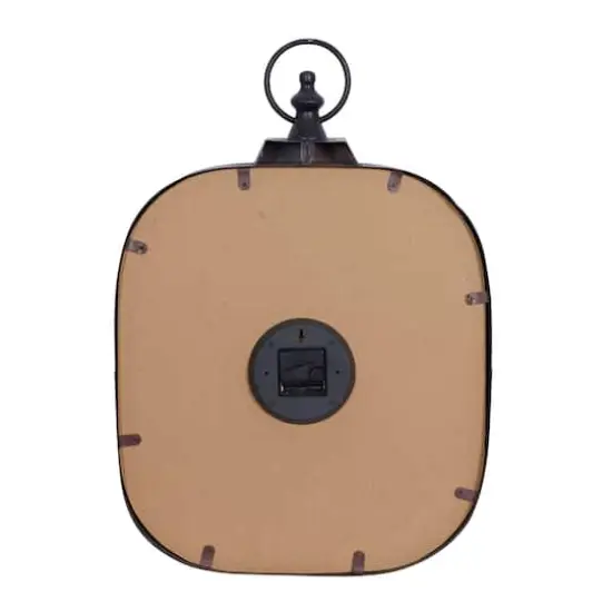 26" Black Metal Vintage Wall Clock {6}