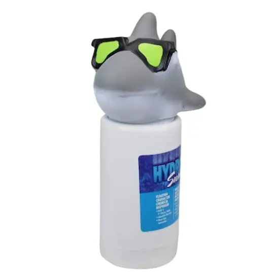Swim Central Hydrotools Swimline 13" Gray & White Shark Swimming Pool Chemical Dispenser {1}