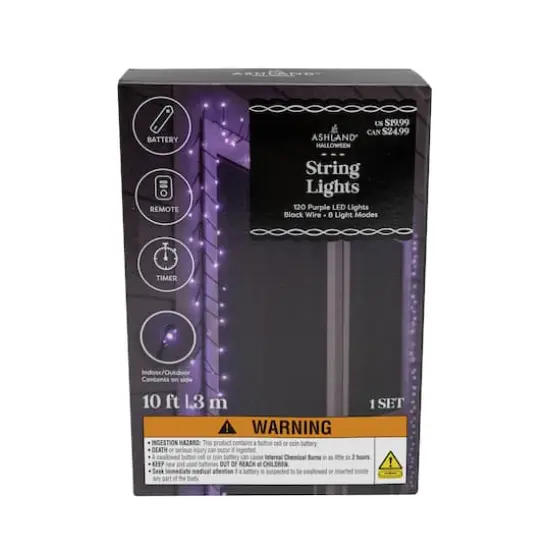 10ft. Purple String Lights by Ashland&reg; {4}