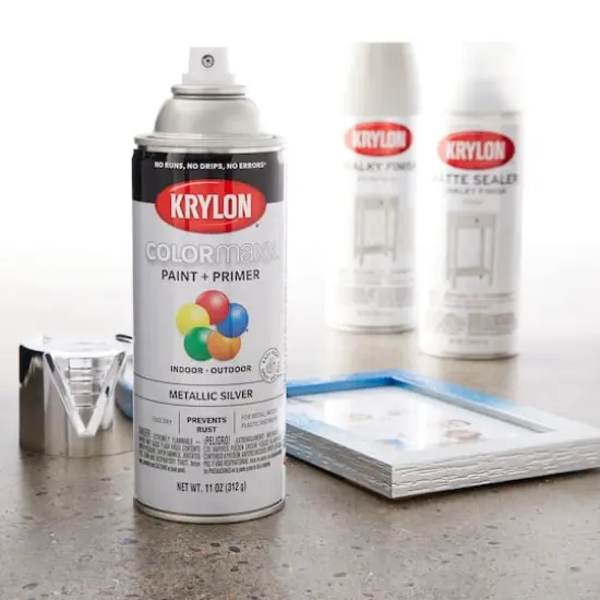 Krylon&reg; COLORmaxx&trade; Metallic Paint + Primer Silver {3}