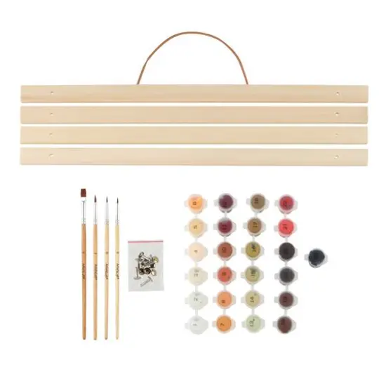 16" x 20" Skull Library Paint-by-Number Kit with Wood Display Hanger by Artist's Loft&reg; {5}