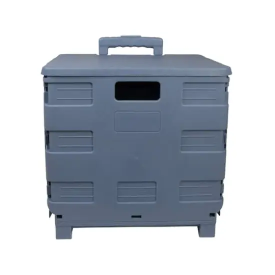 Everything Mary Blue Plastic Collapsible Cart Organizer {3}