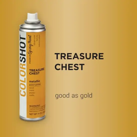 COLORSHOT&reg; Premium Metallic Spray Paint Treasure Chest {3}