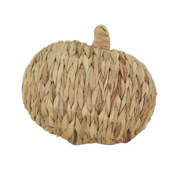 Natural Woven Water Hyacinth Pumpkin Basket by Ashland&reg; {3}