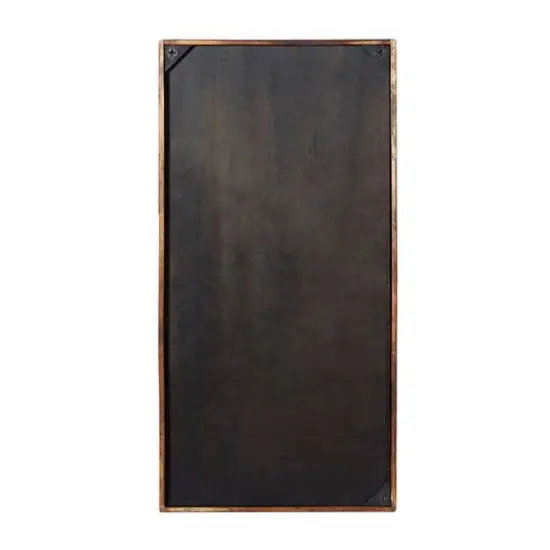48" Brown Farmhouse Abstract Wood Wall Decor {6}