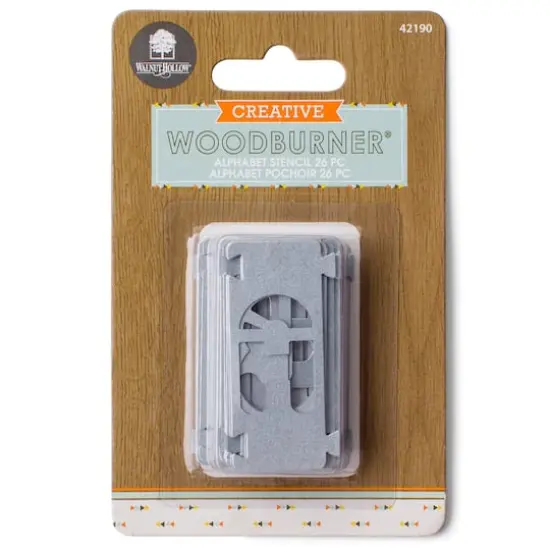 Walnut Hollow&reg; Creative Woodburner&reg; Alphabet Stencils, 26ct. {6}