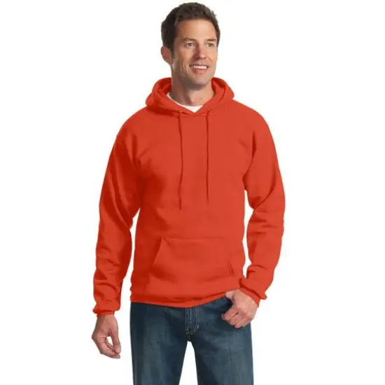 Port & Company&reg; Tall Essential Fleece Pullover Hooded Sweatshirt Orange {4}
