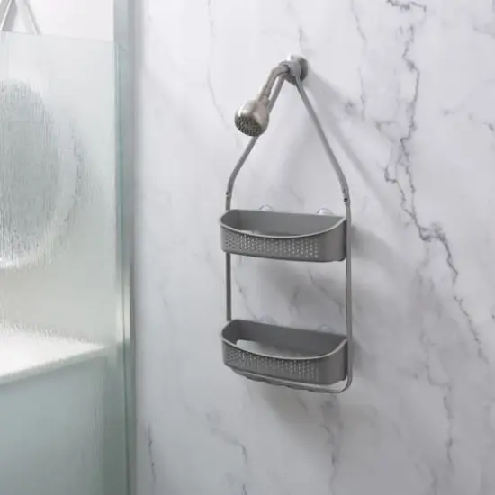 Bath Bliss 2 Way Convertible Shower Caddy Gray {10}