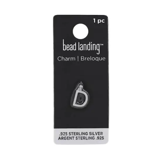 Sterling Silver Alphabet Charm by Bead Landing&trade; D {10}