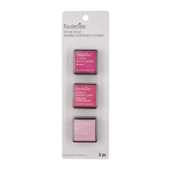 Dye Ink Pad Set by Recollections&trade; Magenta/Bubblegum/Peony {1}