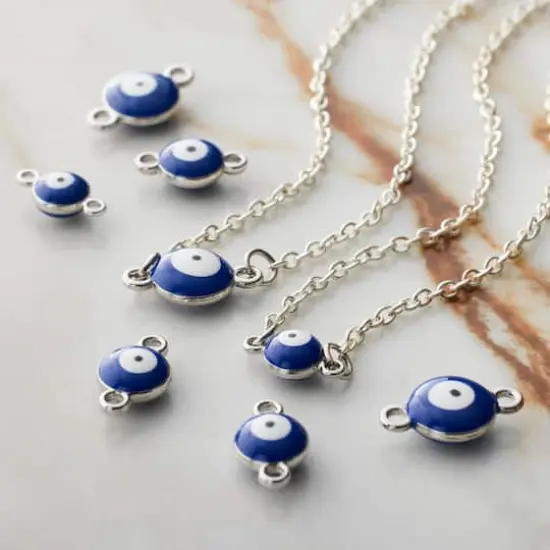 Eye Rhodium Connectors, 18ct. by Bead Landing&trade; {3}