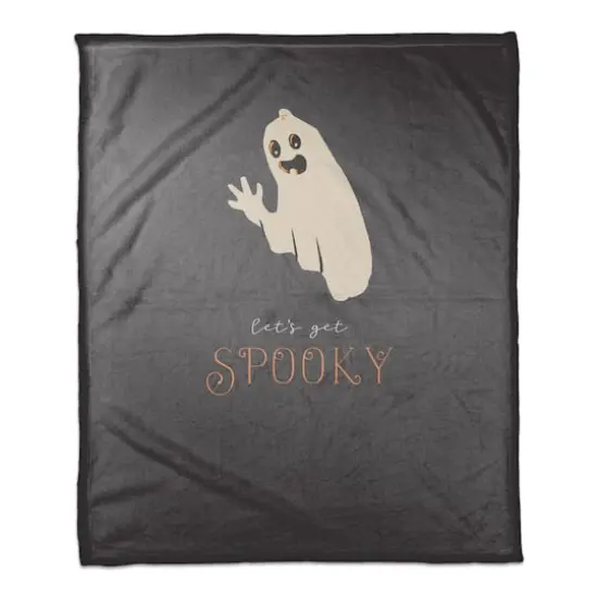 Get Spooky Ghost Fleece Throw {1}