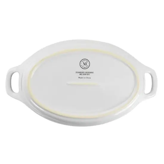 Martha Stewart White Oval Stoneware Baker Set {6}