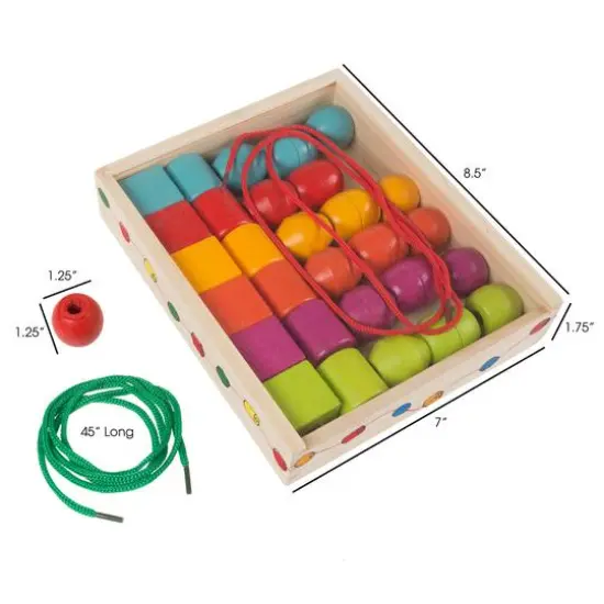 Toy Time Kids Bead & String Lacing Toy Set {3}