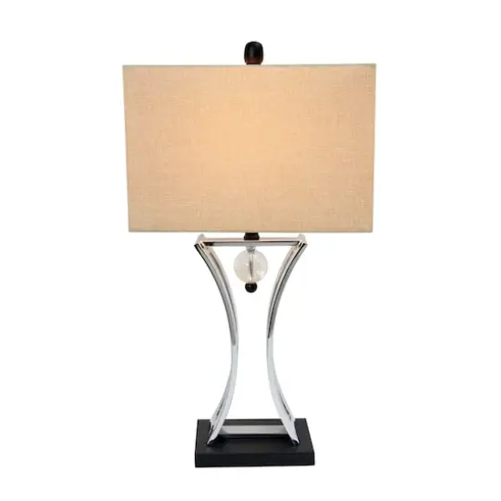 Elegant Designs 27.5" Chrome Executive Business Table Lamp {7}
